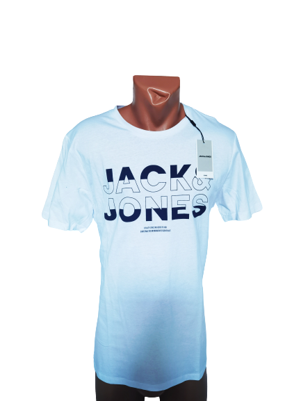 Tricou Barbati Jack&Jones, cu imprimeu Logo, Alb