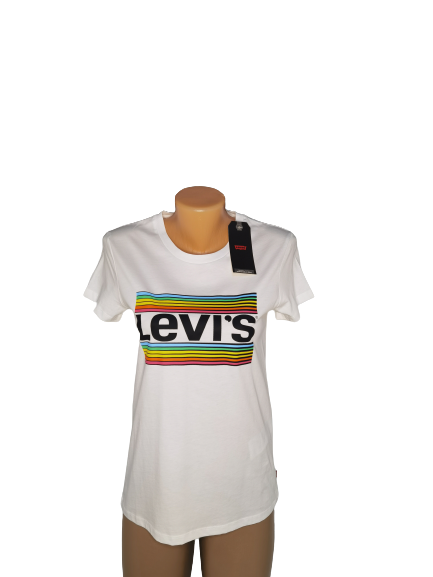 Tricou Dama, Levi's, cu imprimeu Logo, Alb