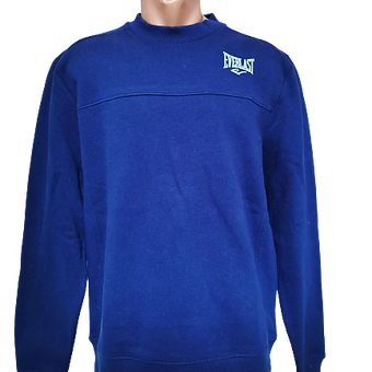 Bluză Barbati, Everlast, cu imprimeu Logo, Albastru Inchis